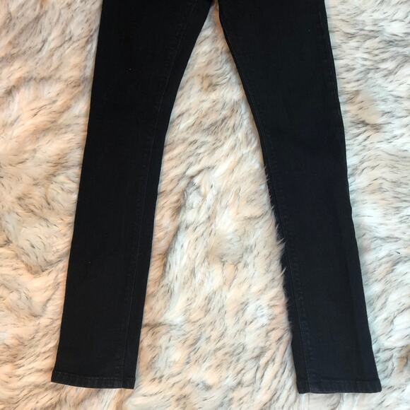 ASOS Mid Rise Solid Black Skinny Jeans 28 Waist - Picture 4 of 14
